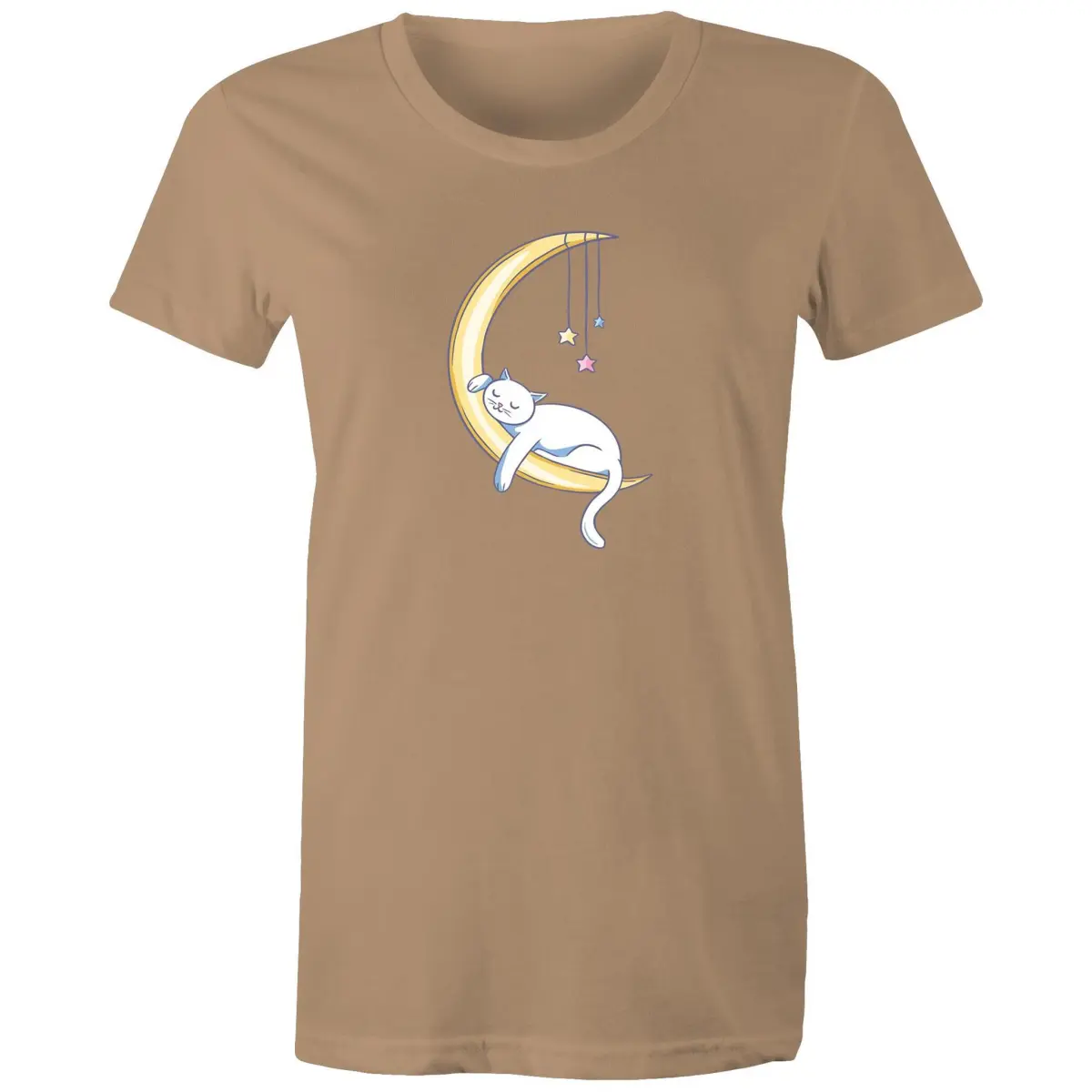 Cat Sleeping on Moon T-Shirt