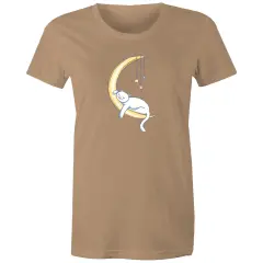 Cat Sleeping on Moon T-Shirt