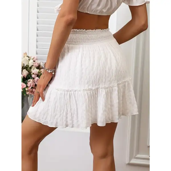 Frill Tiered Mini Skirt