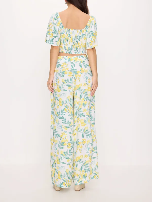 Plants Print Palazzo Pant
