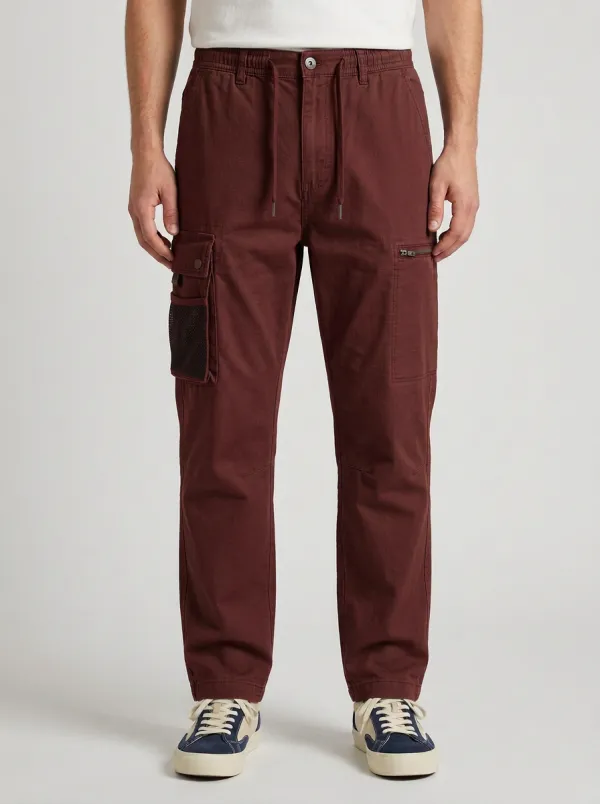 Men's Casual Outdoor Olive Green Multi-Pocket Cargo Pants
