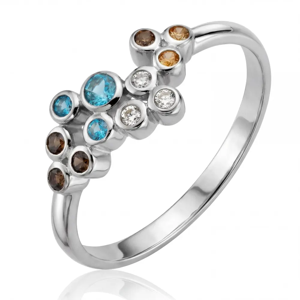 Multi Stone Cluster Ring