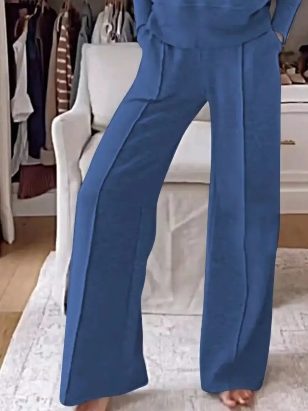 Cozy V Neck Top and Pants Set
