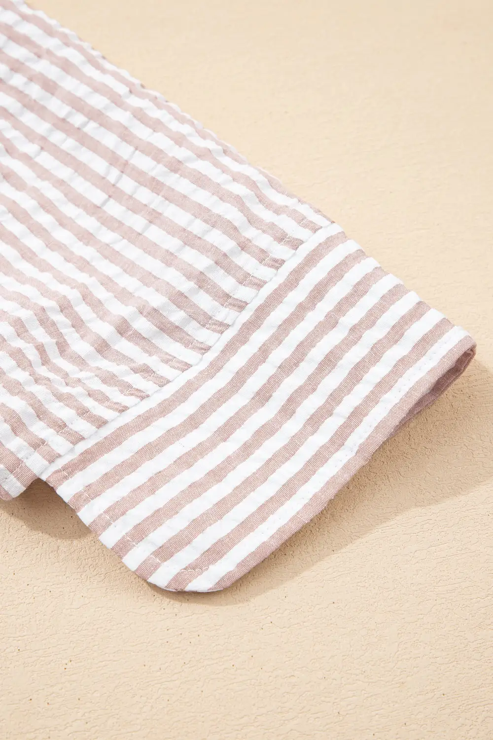 Striped Ruffle Short Sleeve Maxi Dress