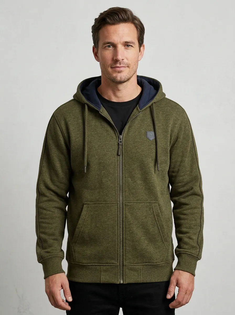 Training Zip-Up Hooded Detail Men's Sport Jacket