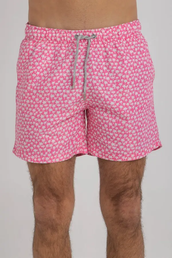 Pink Palm Swim Shorts