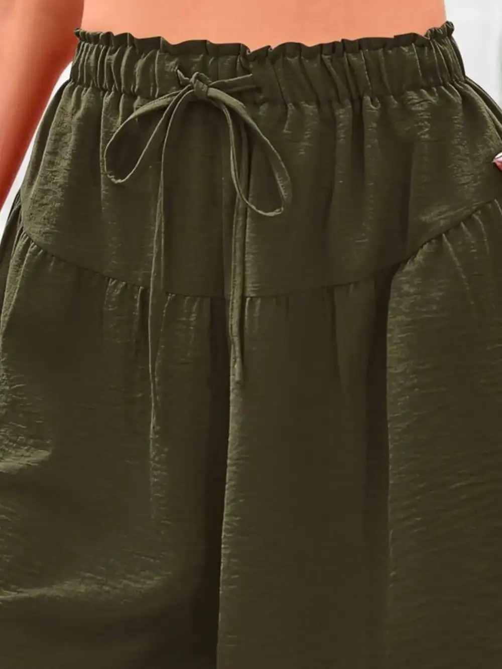 Casual Drawstring High-Waist Relaxed Shorts