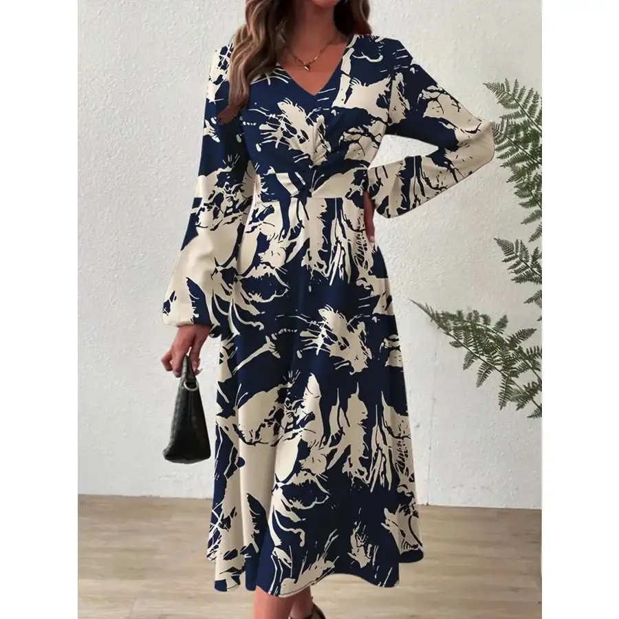 Dress Long Sleeve Midi Dress