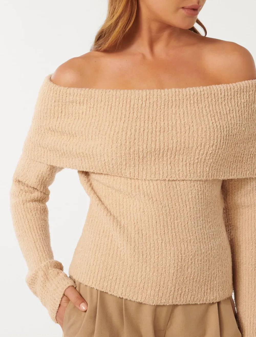 Folded Neck Sweater