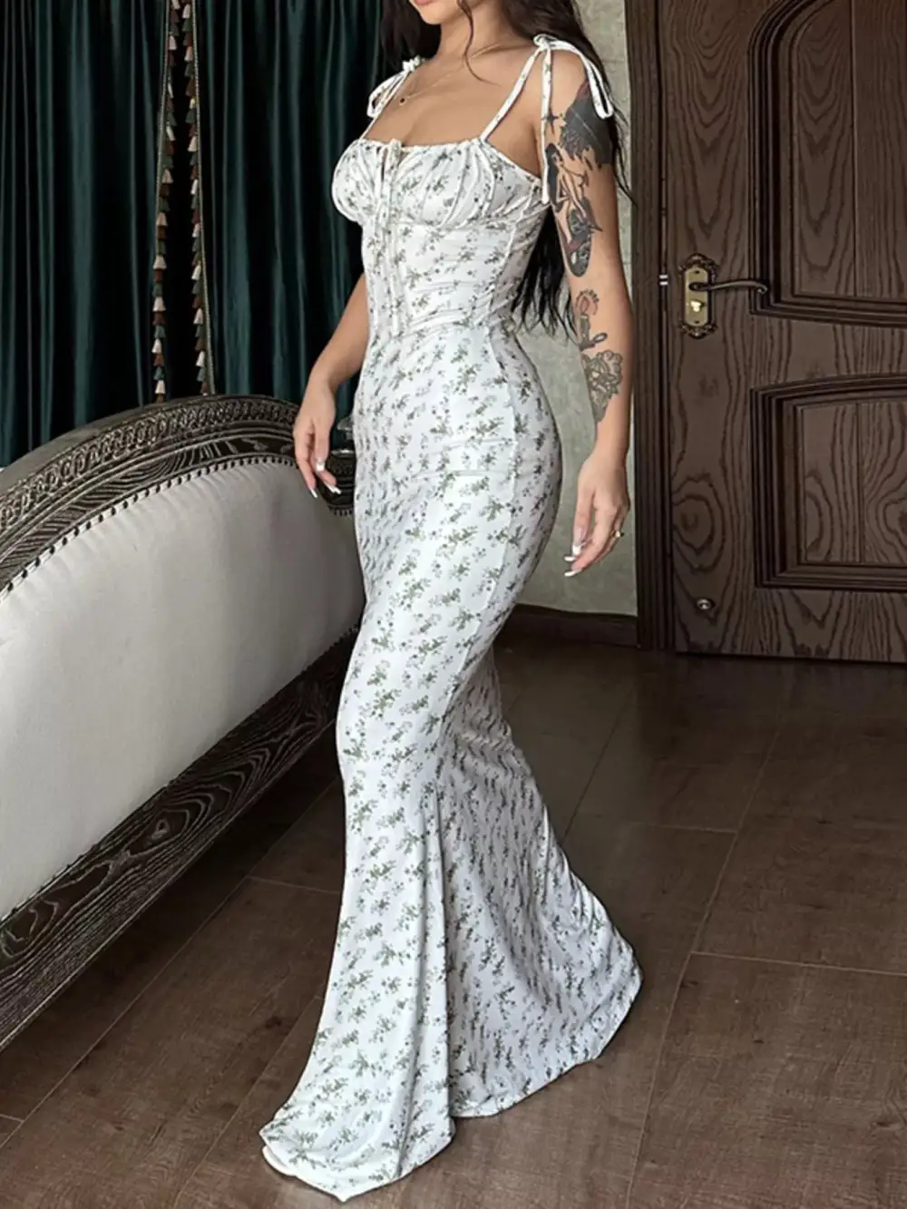 Soft Touch Layered Lightweight Feel Maxi Dress