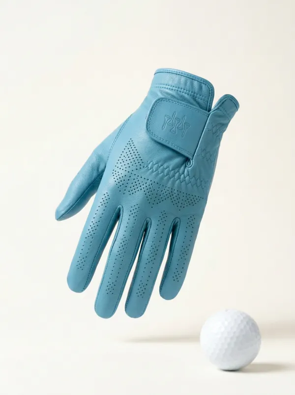 Sport Embossed Tee-Motif Leather Golf Glove