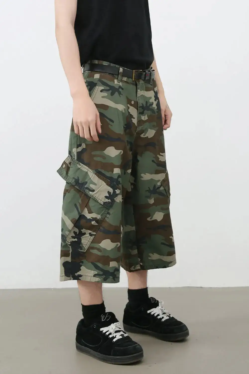 Soft Utility Cotton Blend Casual Shorts