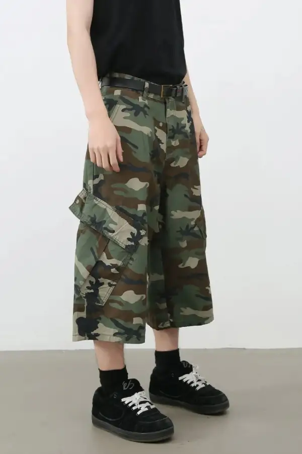 Soft Utility Cotton Blend Casual Shorts