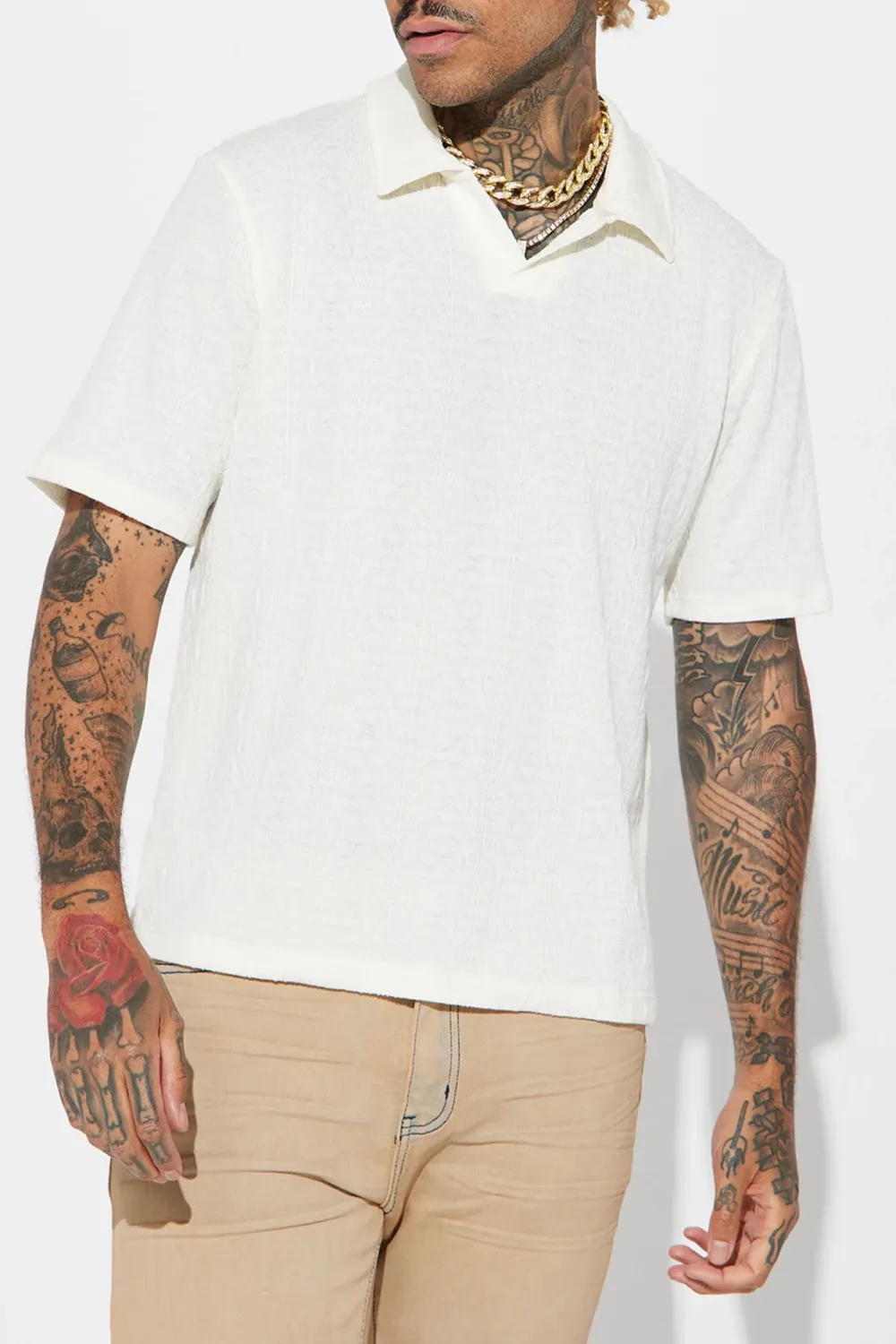 Solid Color Short Sleeve Polo