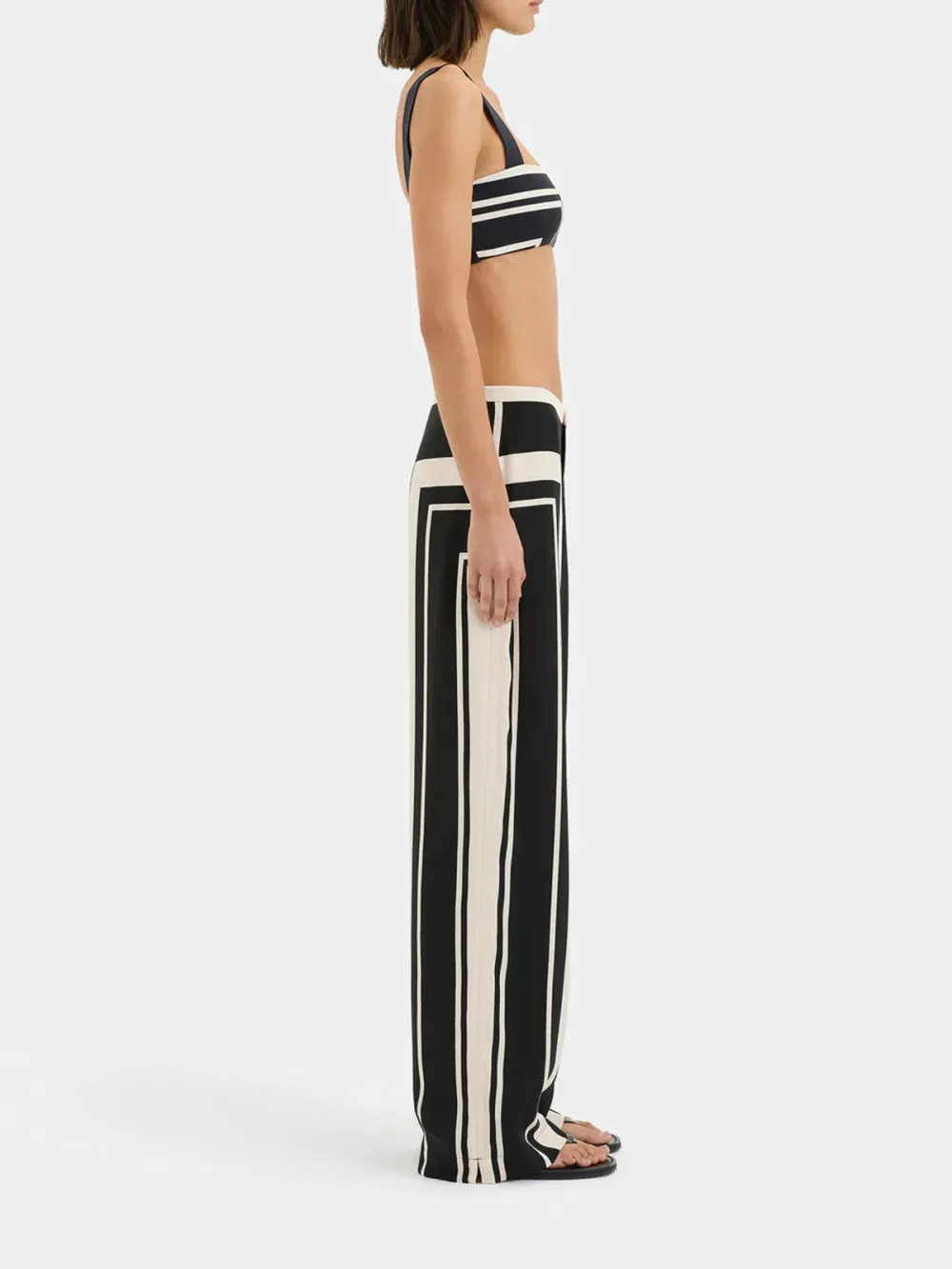 Casual Style Striped Trouser