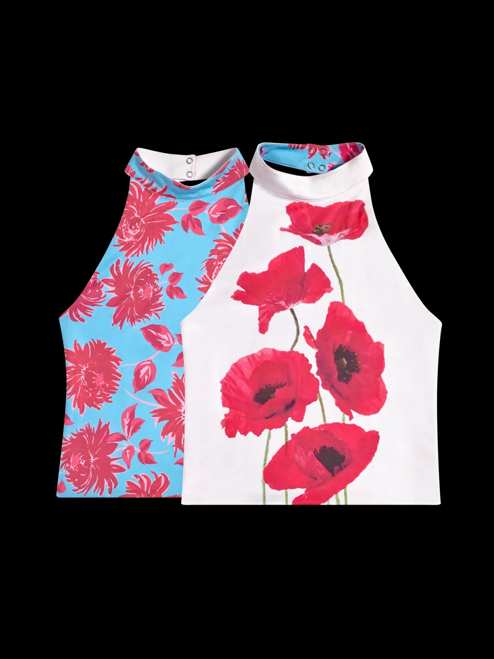 Casual Style Plants Print Tank Tops