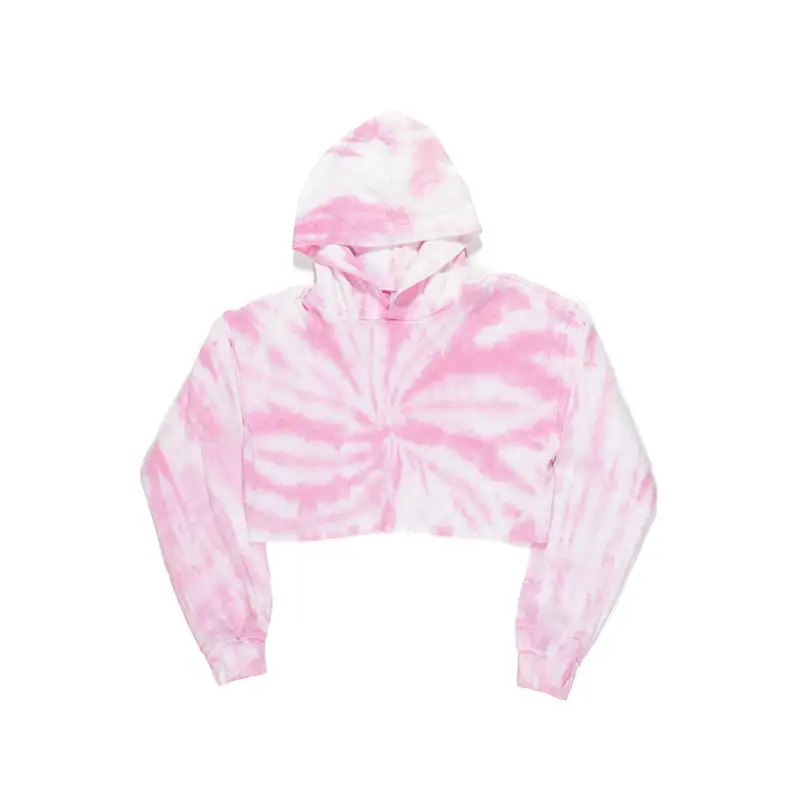 Women's Tie Dye Cropped Hoodie