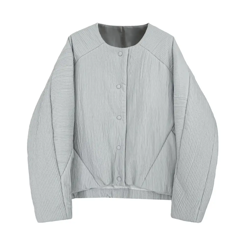 Relaxed Cotton-Blend Casual Outerwear Jacket