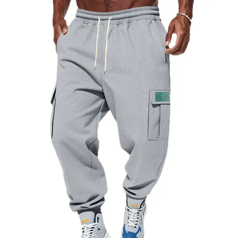 Men's Cargo Jogger Pants Waistband Utility Pockets Cargo Pants
