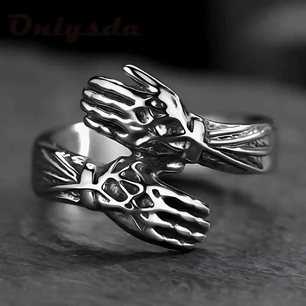 Men's Stainless Steel Hug Ring