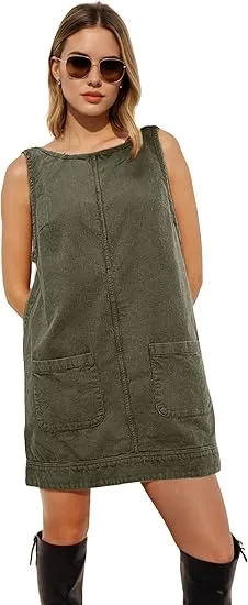 👗 Women’s Corduroy Overalls Dress – Soft, Cute & Effortlessly Stylish