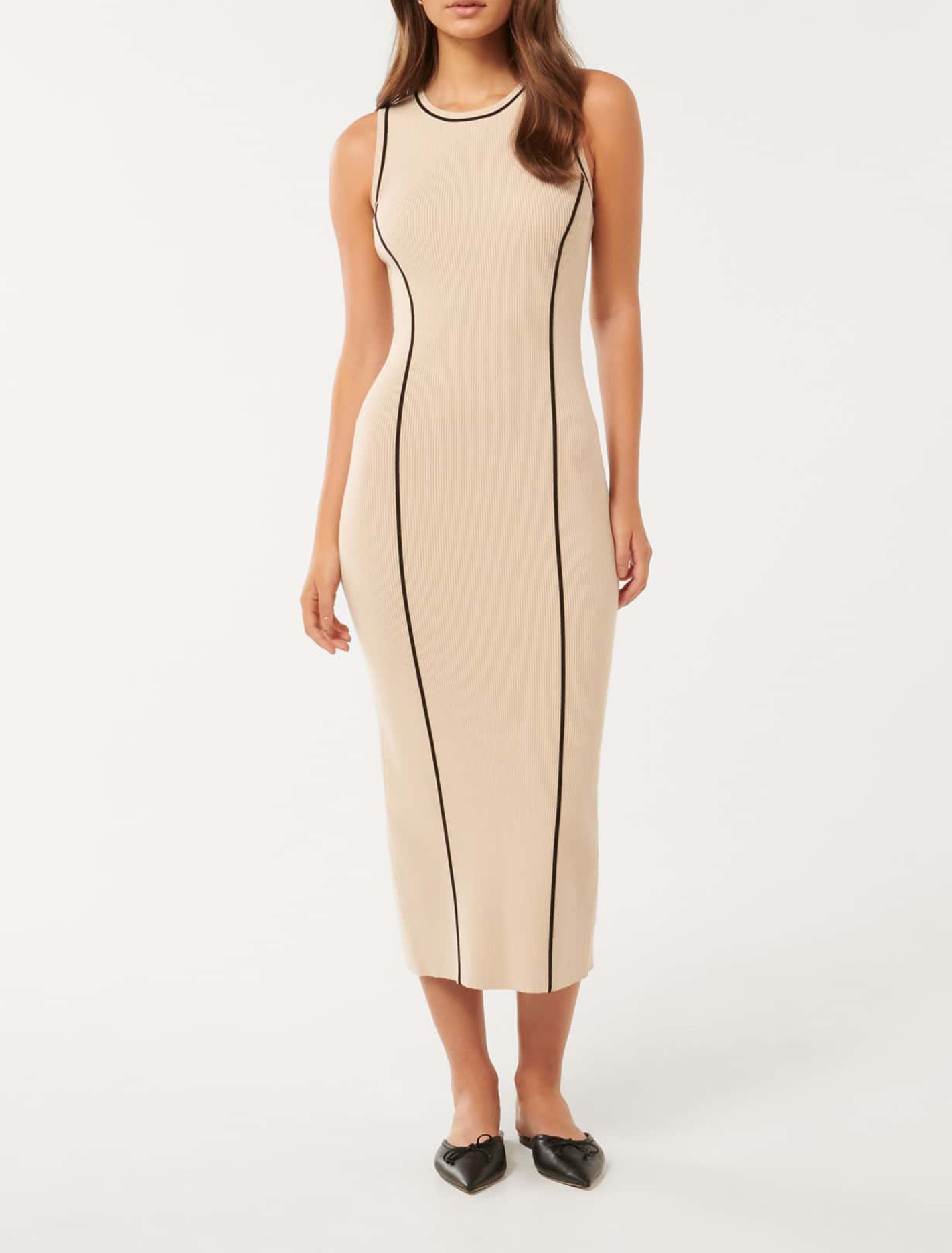 Tipped Midi Dress