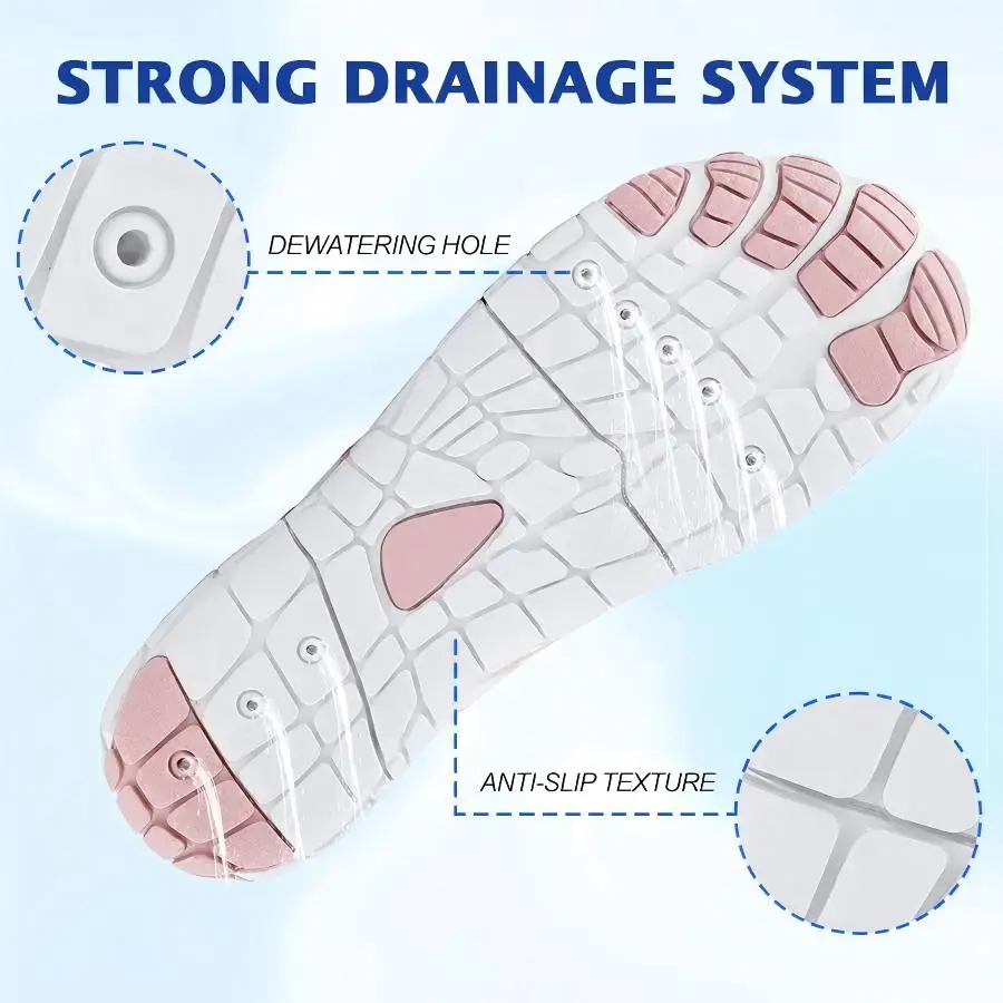 Wide Toe Box Waterproof Barefoot Shoes For Seniors