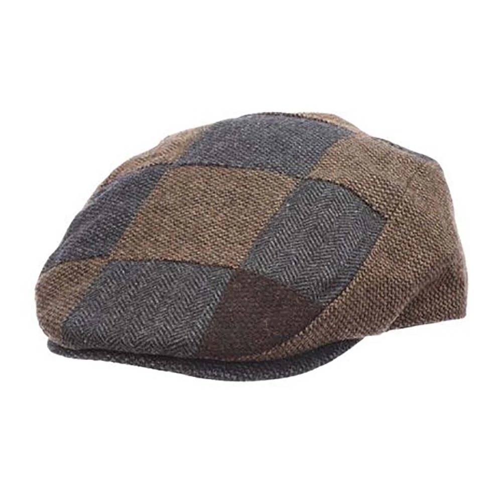 Flipper Tweed Patchwork Flat Cap