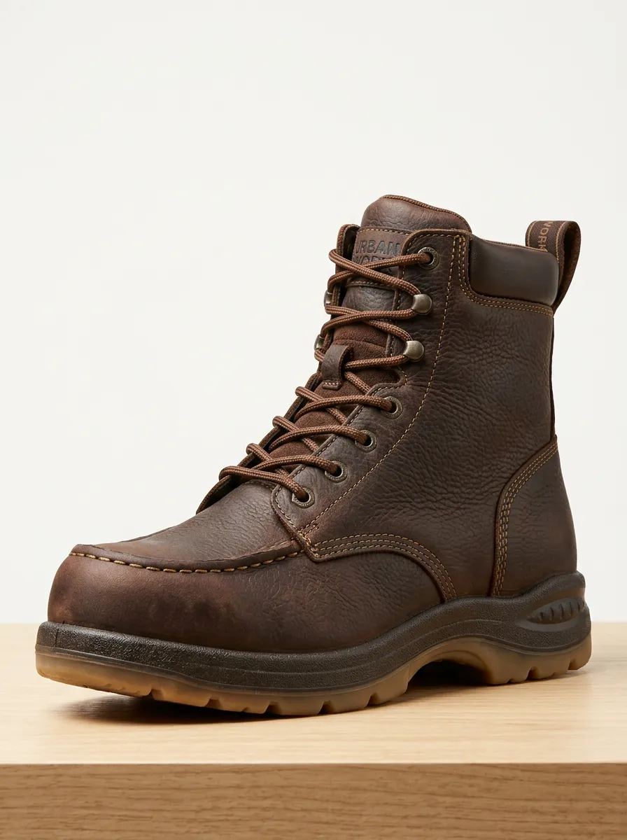 Unisex Moc Toe Work Boots