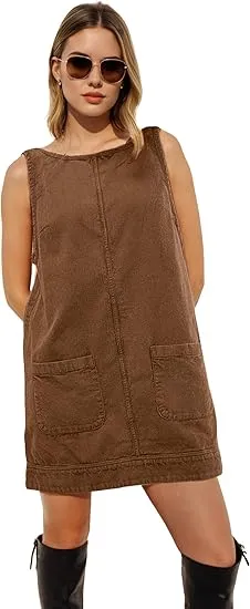 👗 Women’s Corduroy Overalls Dress – Soft, Cute & Effortlessly Stylish