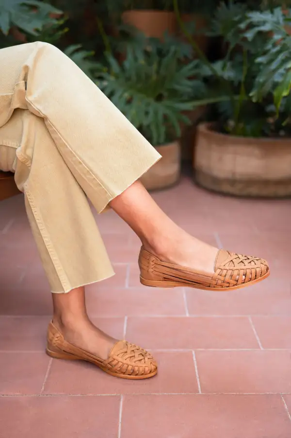 Classic Leather Woven Huarache Sandals