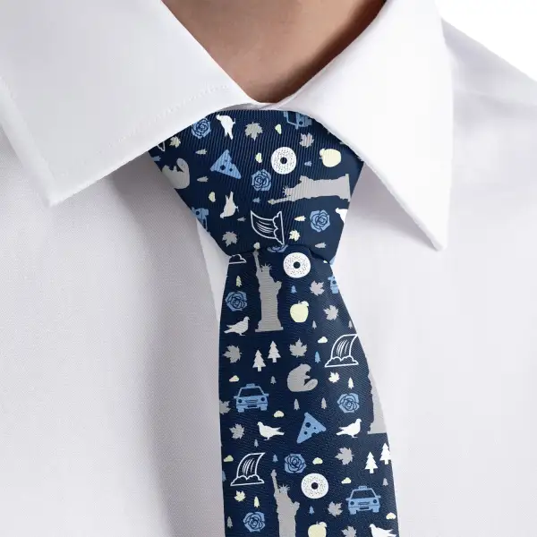 Modern Heritage Emblem Theme Necktie