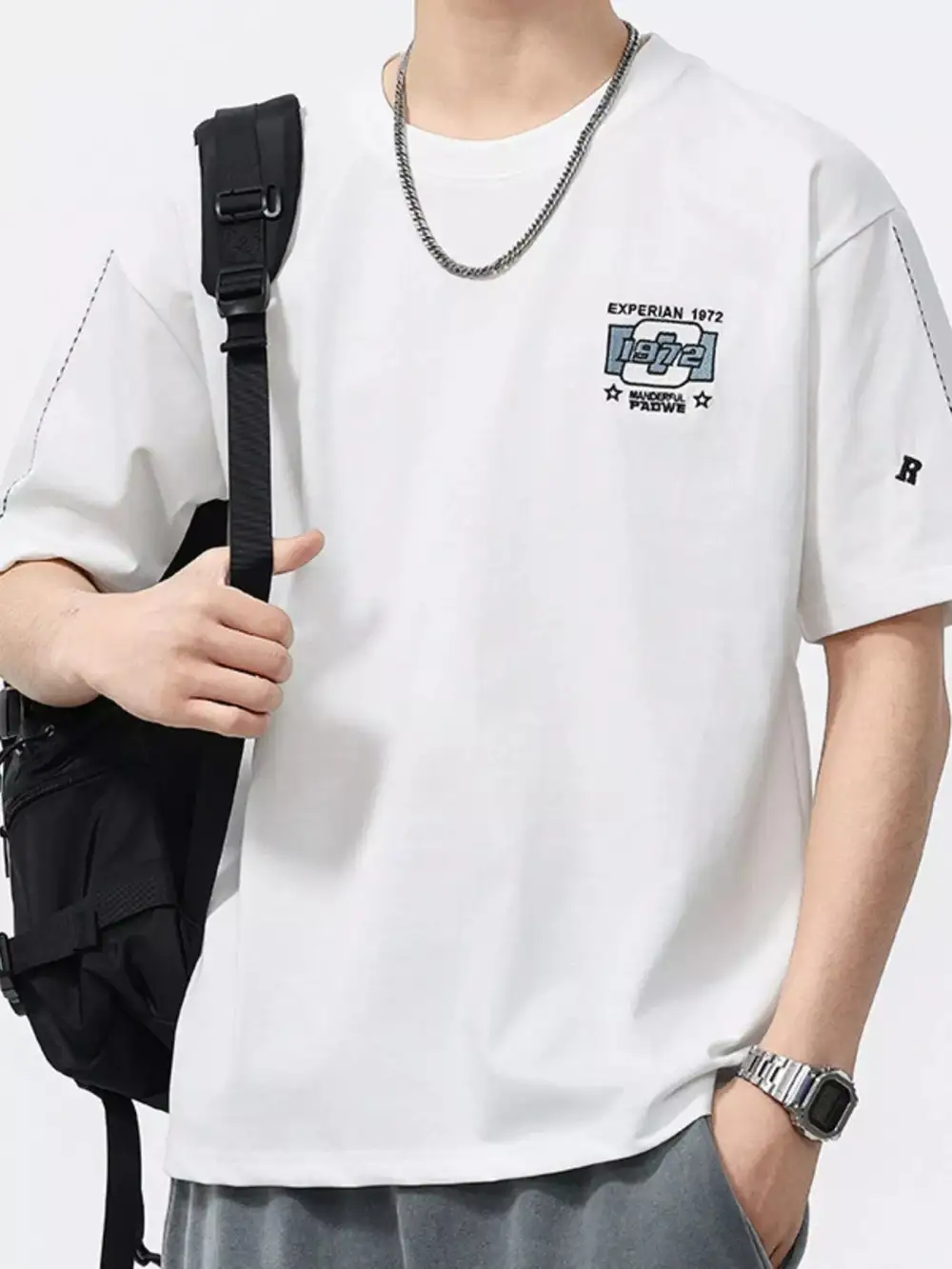 Embroidery Pattern Oversized T-Shirt
