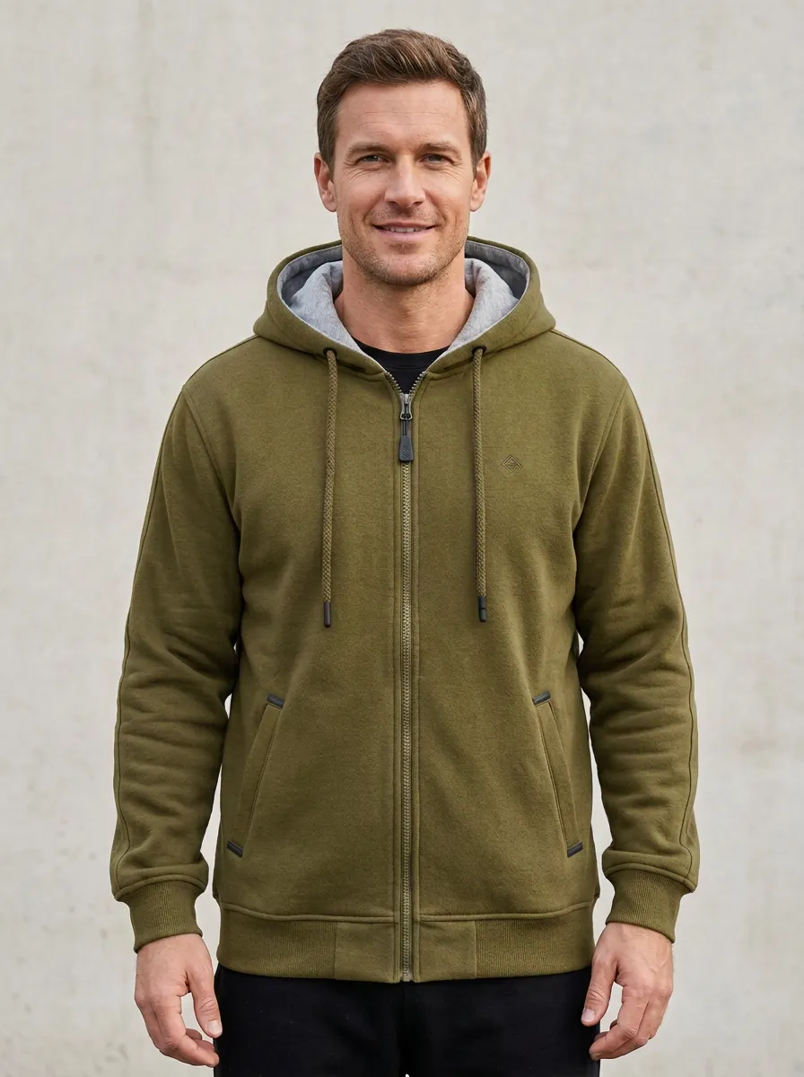 Athletic Minimalist Zip-Up Sport Look Men's Sport Jacket