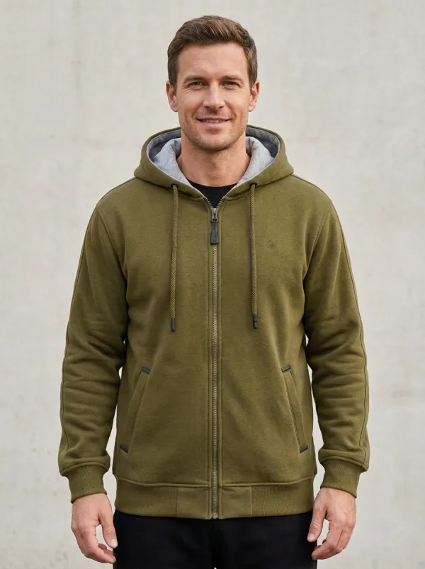 Athletic Minimalist Zip-Up Sport Look Men's Sport Jacket