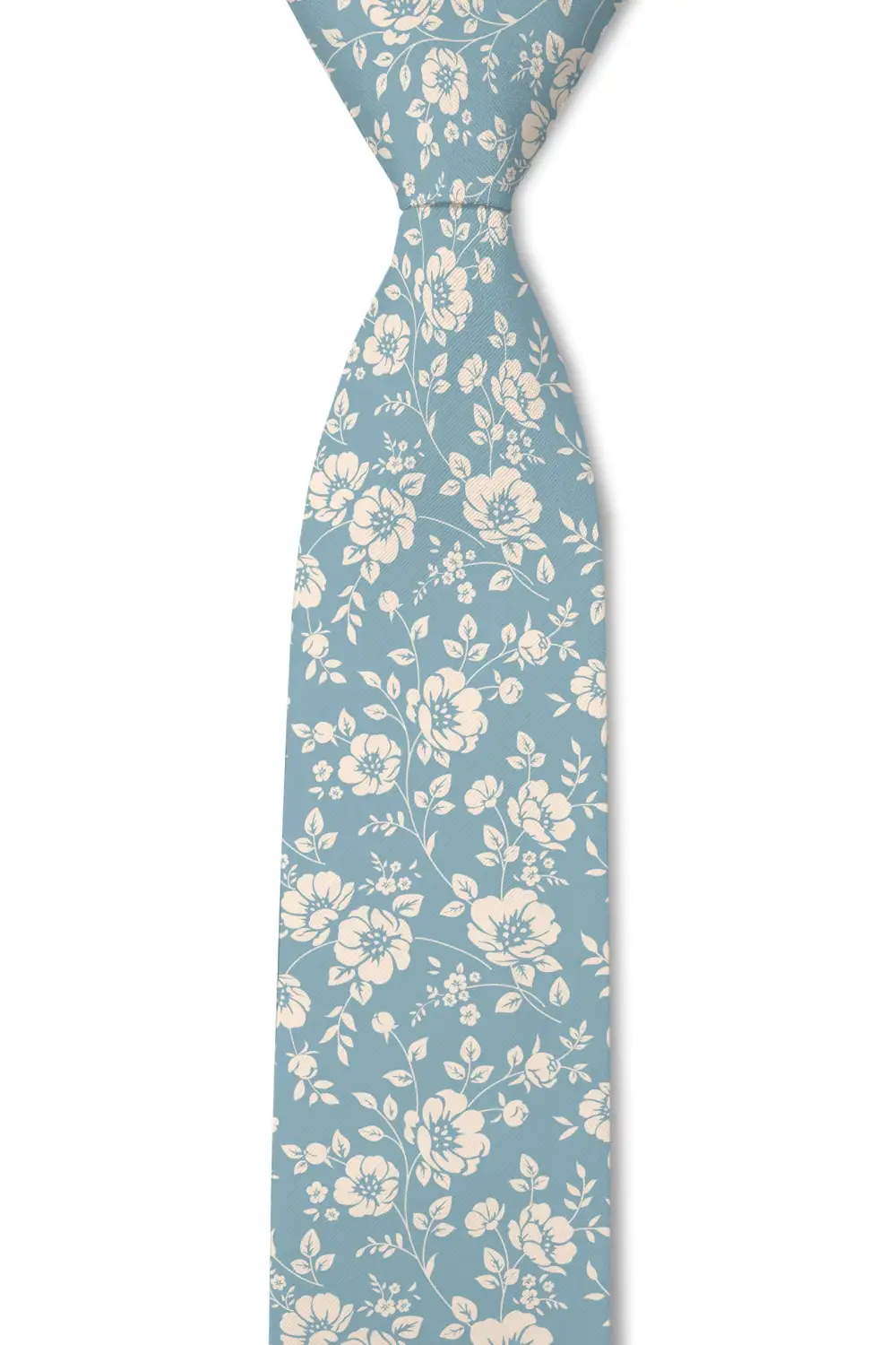 Understated Botanical Floral Pattern Necktie