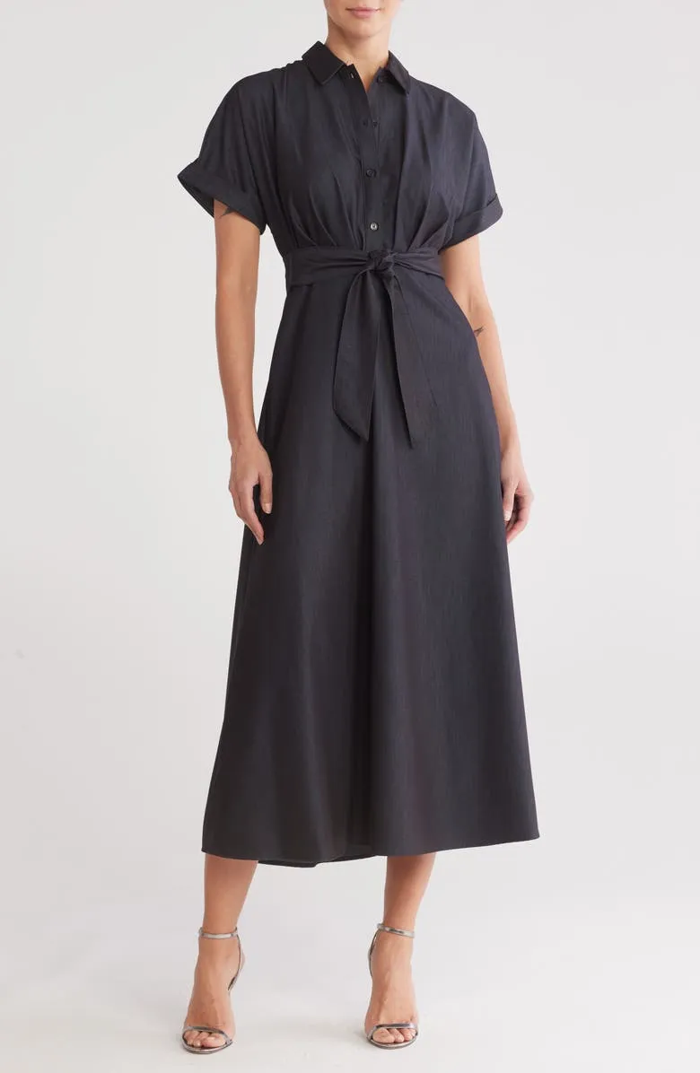 Tie Waist Shirtdress