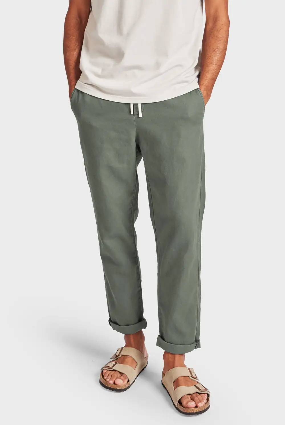 Cotton Drawstring Beach Trousers