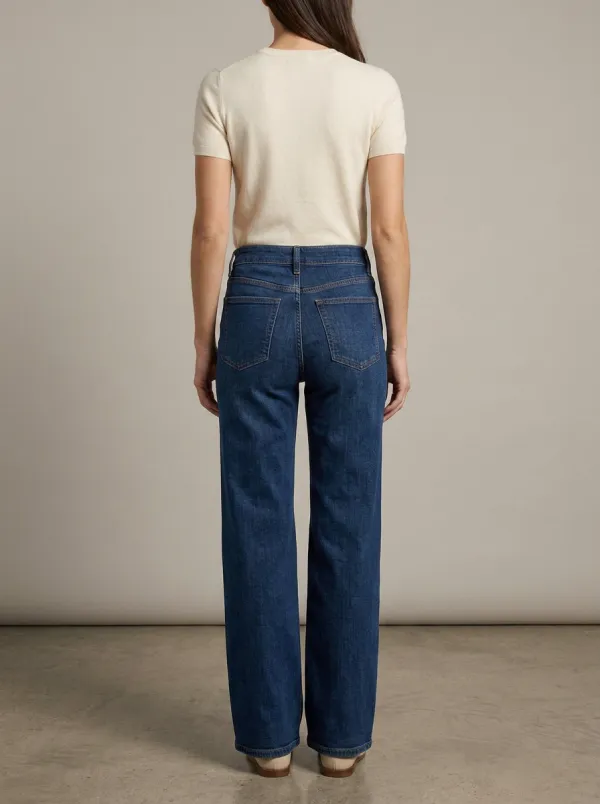 Everyday-Profile High-Rise Wide-Leg Washed Denim Jeans