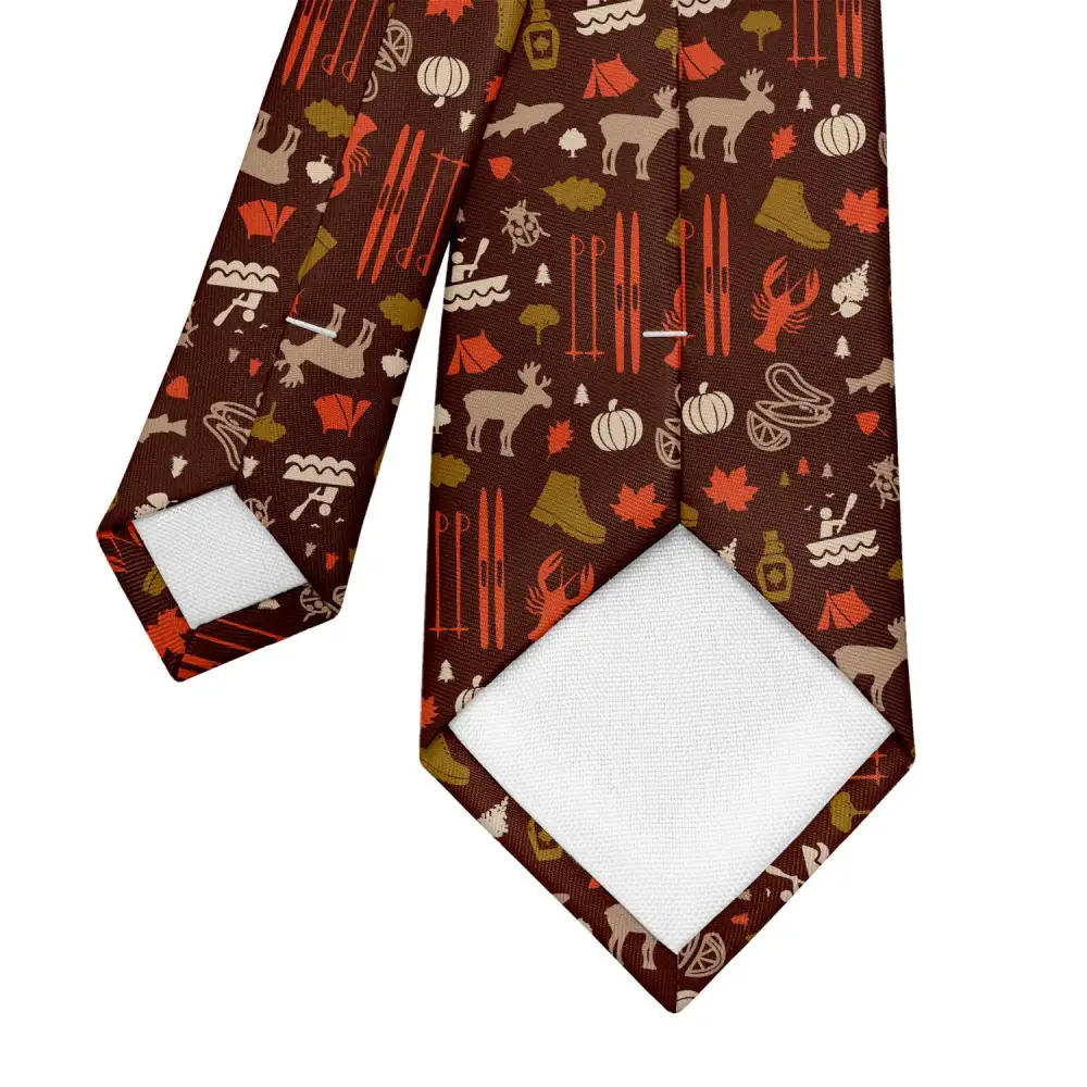 Modern Heritage Emblem Style Necktie