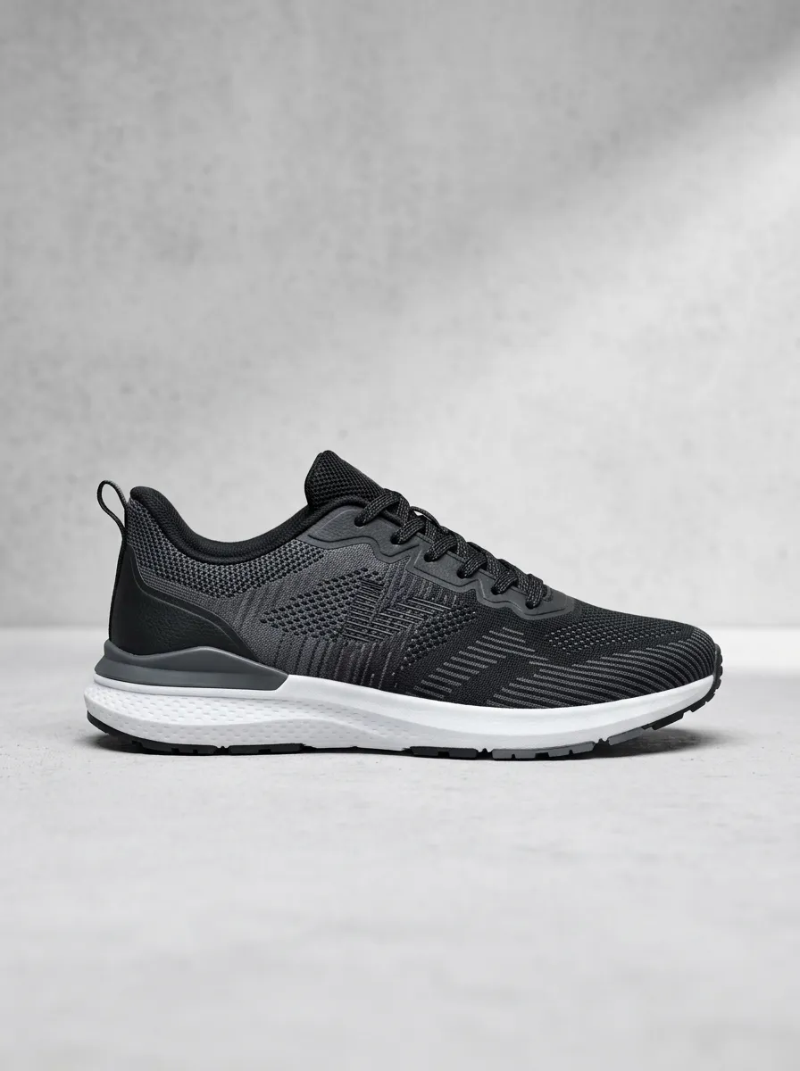 Contemporary Graphic Street Look Men's Running Shoes