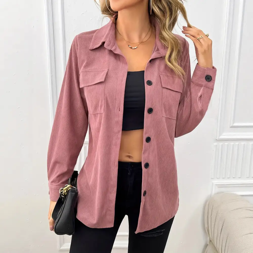 Corduroy Casual Outerwear Jacket