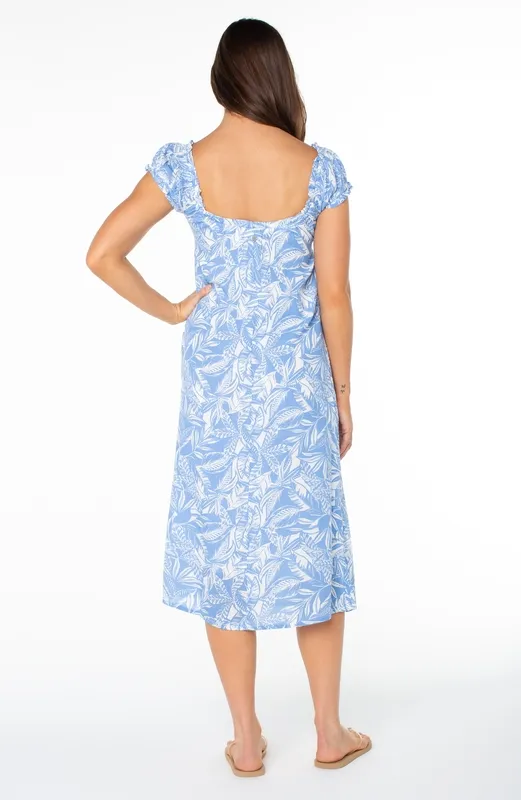 Relaxed Ruched Woven Dress