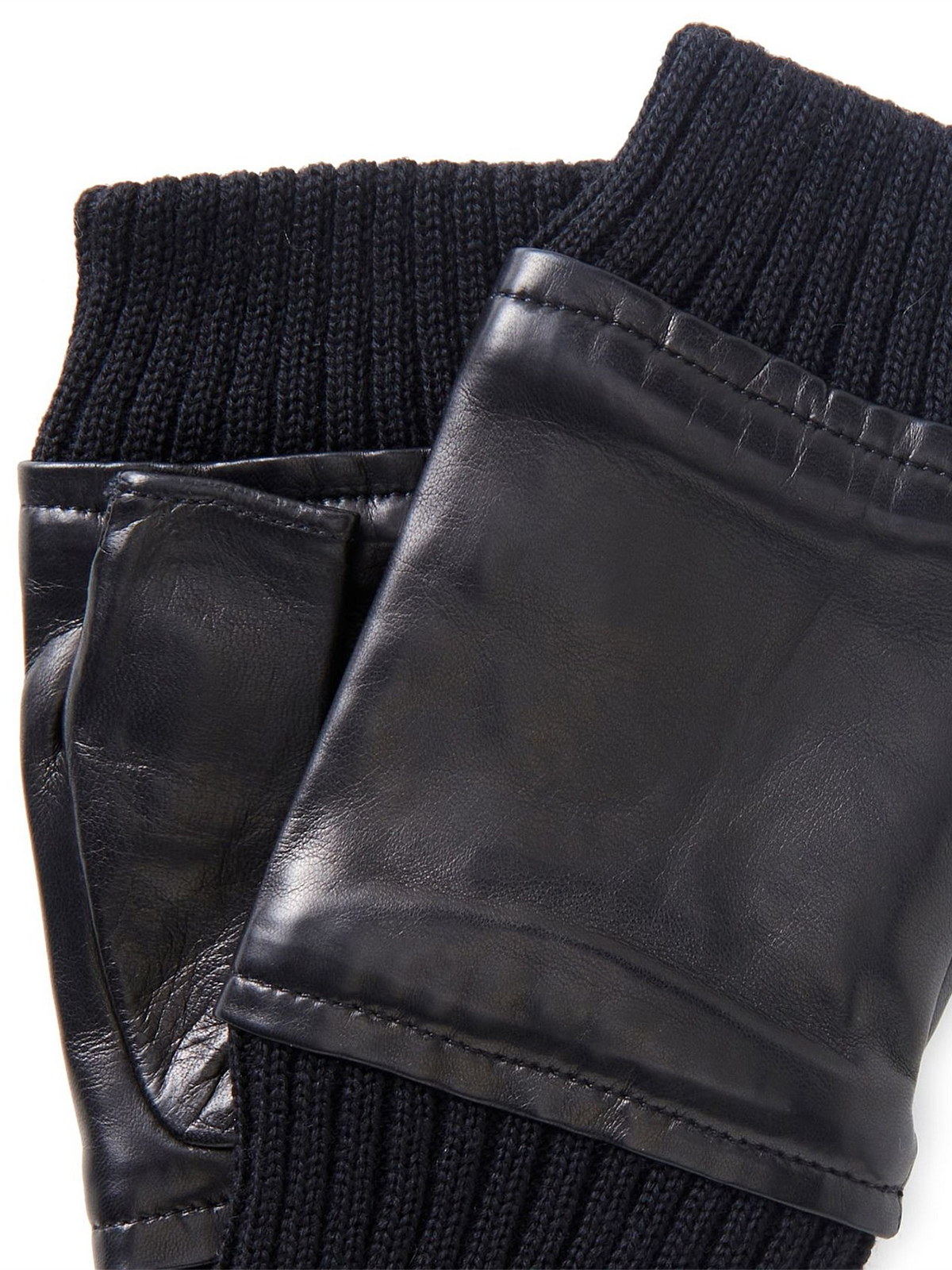Pure Cotton Leather Gloves Without Fingers