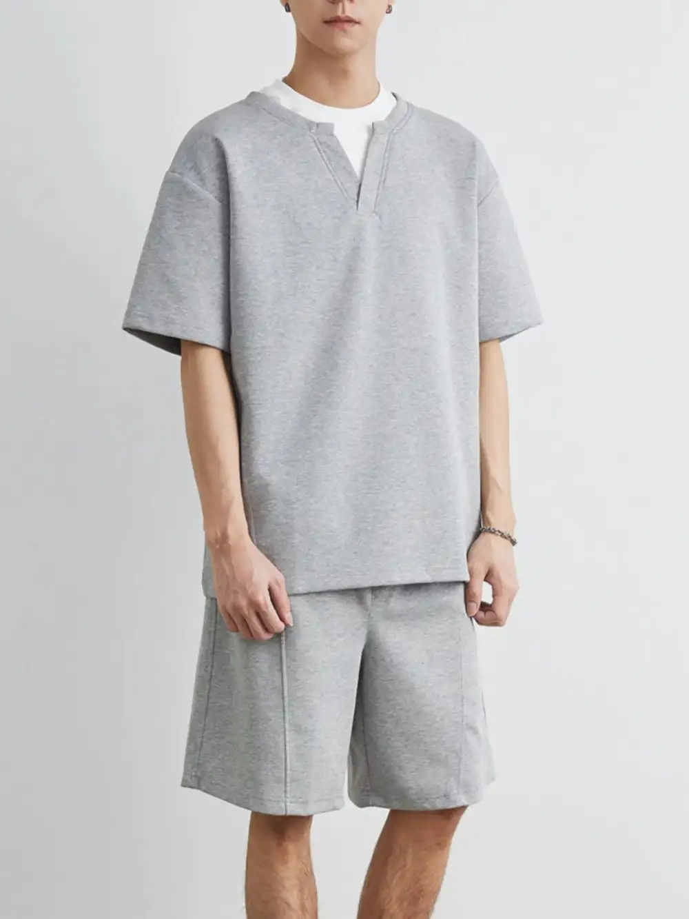 Half-Sleeve Top and Shorts Set