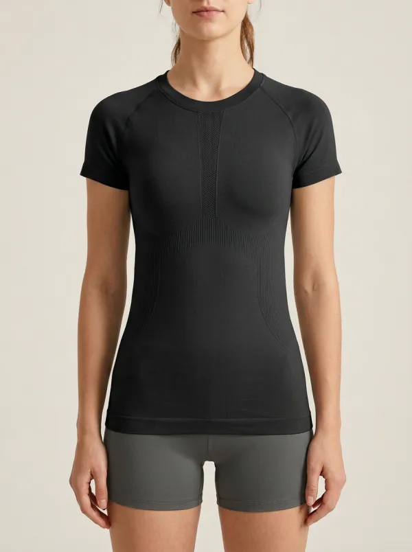 Women's Engineered-Knit Seamless Performance T-Shirt