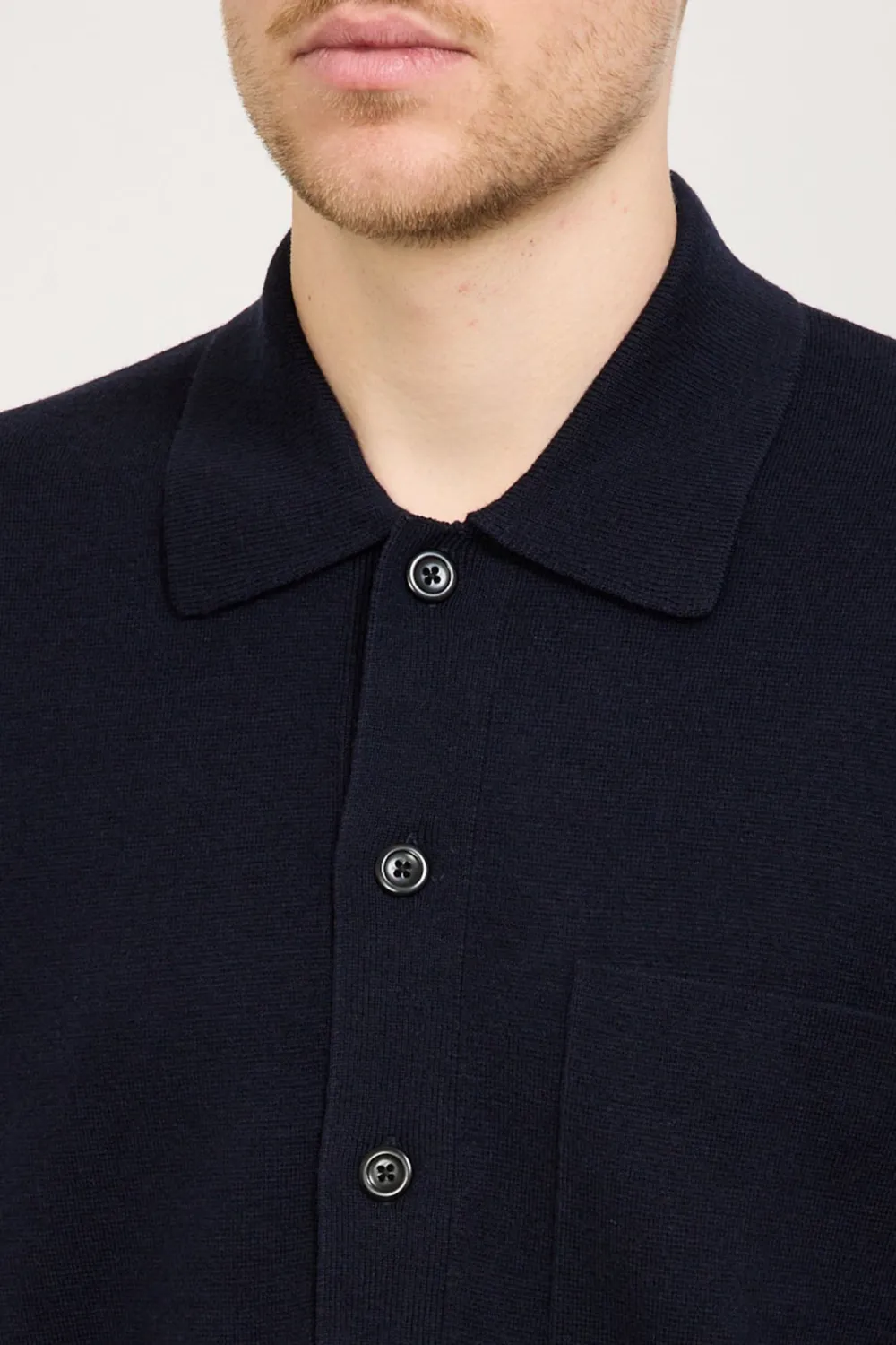 Cotton Polo Dark Navy