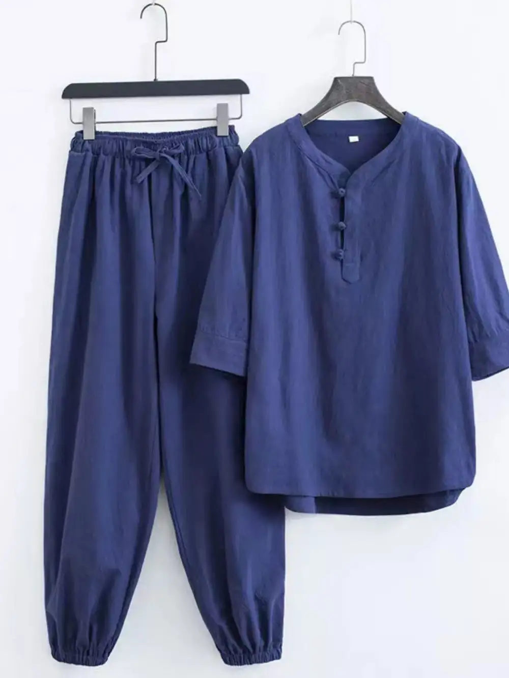Men's Plus Size Chinese Style Top and Pants
