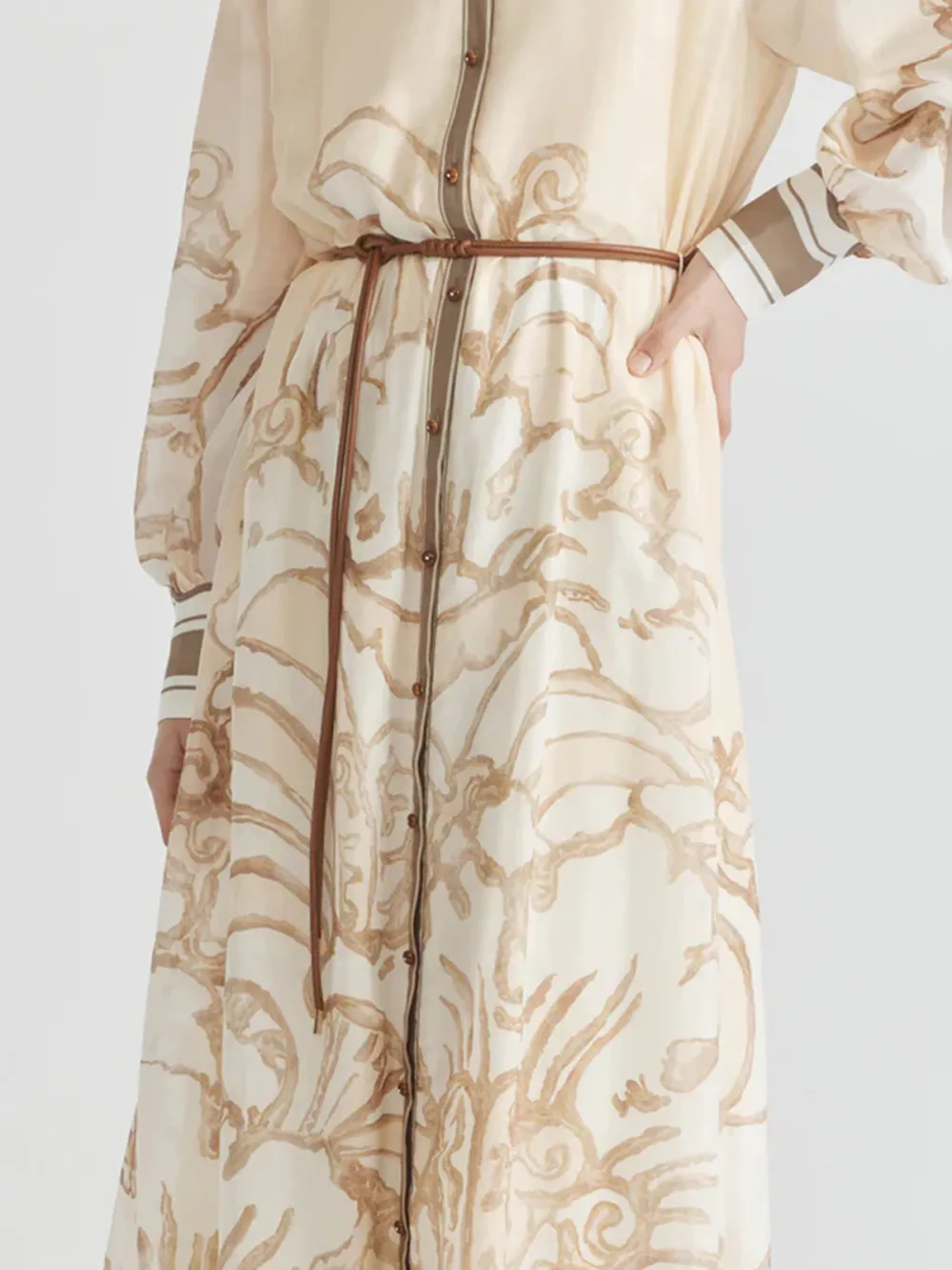 Casual Style Long Sleeve Mini Robe