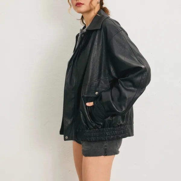 Oversized Biker Jacket